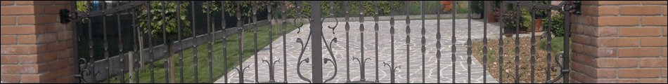 Cancello ferro battuto su misura